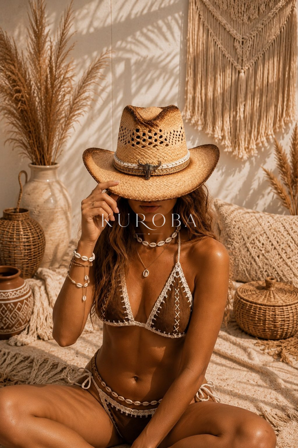 Sombrero Cowboy con Detalle Bisonte