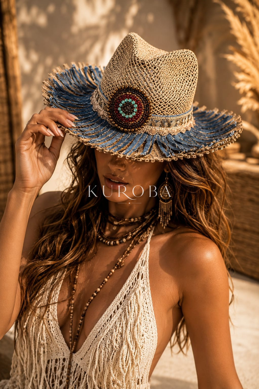 Sombrero Joya Mandala Denim