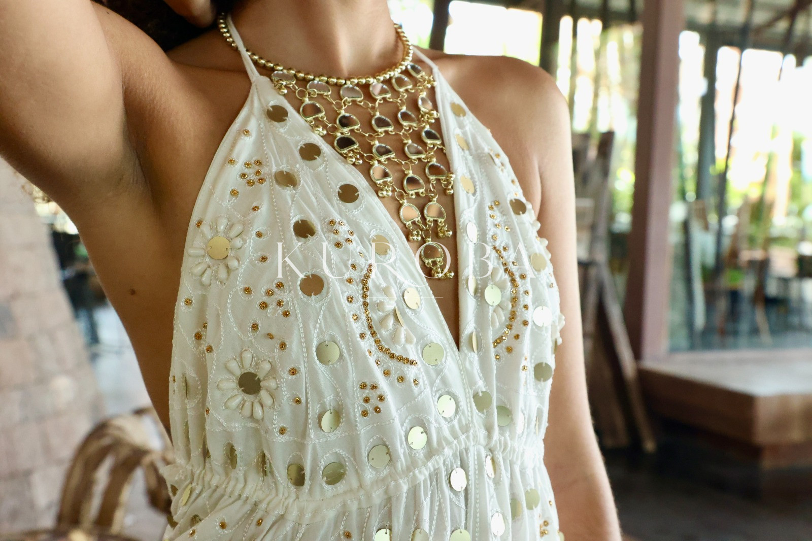Vestido Joya Solara con Espalda Descubierta - Imagen 5